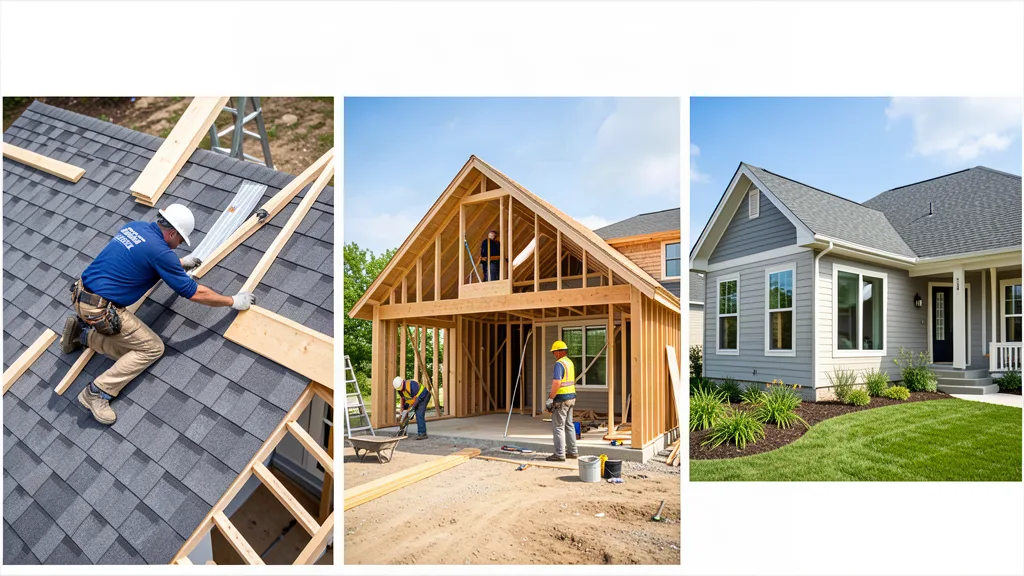 Construction & Roofing team serving a customer